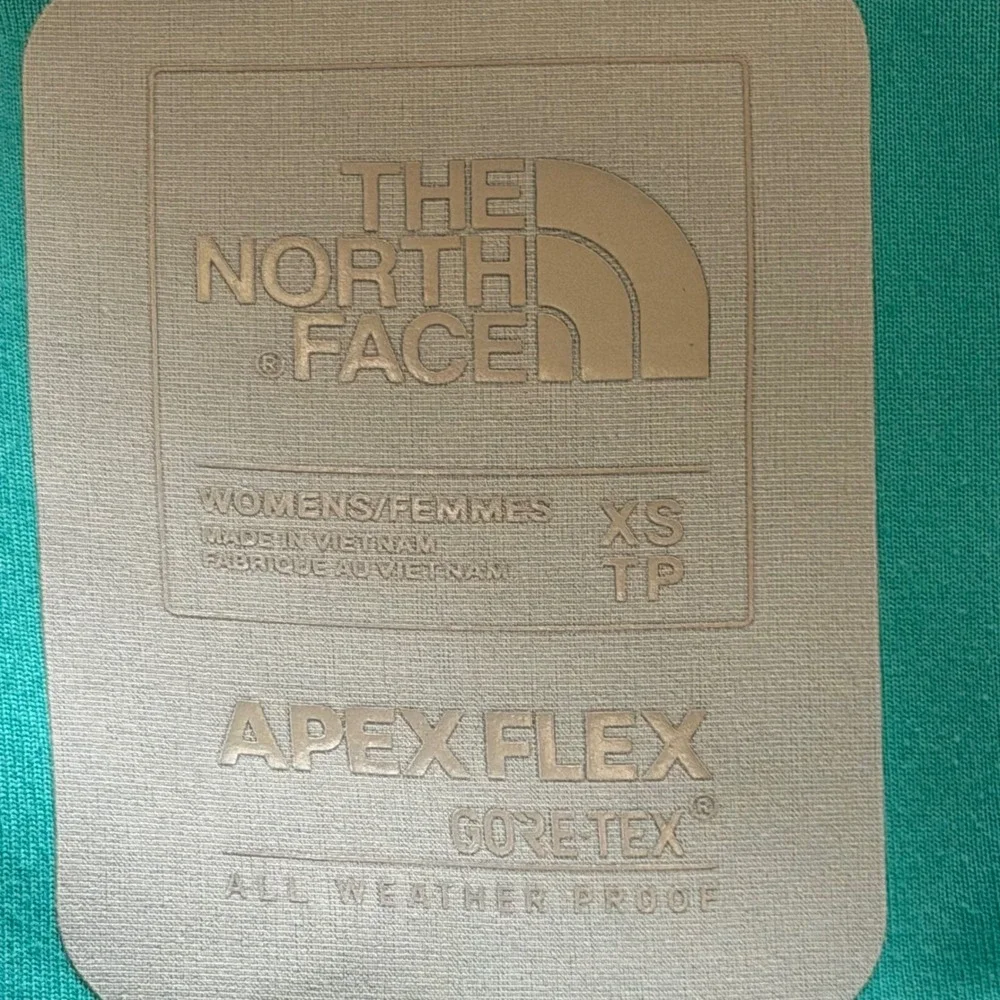 The North Face Women's Apex Flex Gore Tex Full Zip Jacket XS Gray/Teal NEW! - Picture 8 of 8